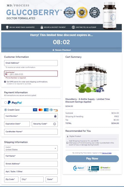  GlucoBerry™_Secure_Checkout